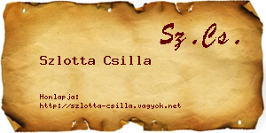 Szlotta Csilla névjegykártya